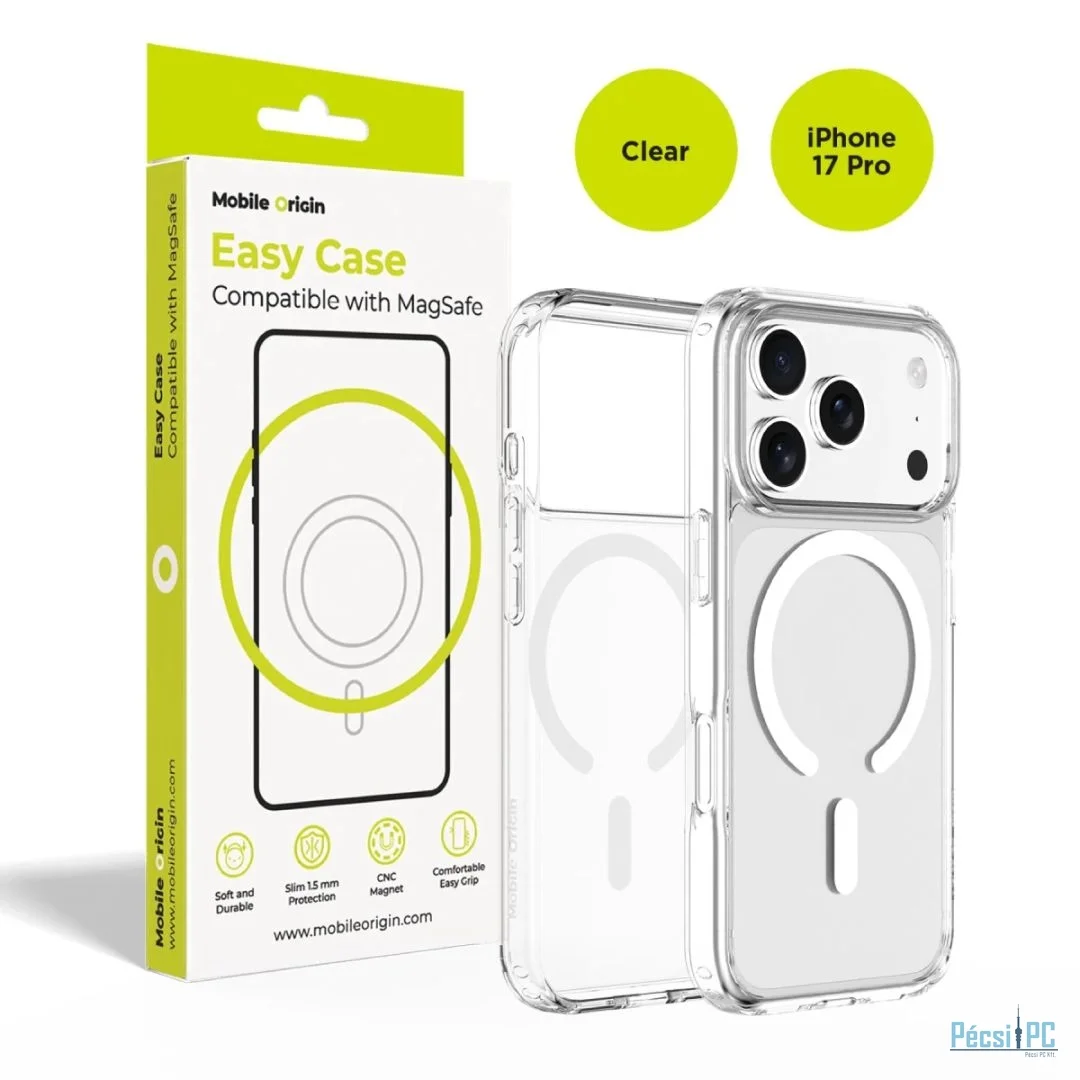 Mobile Origin Hybrid MagSafe Case for iPhone 17 Pro Clear