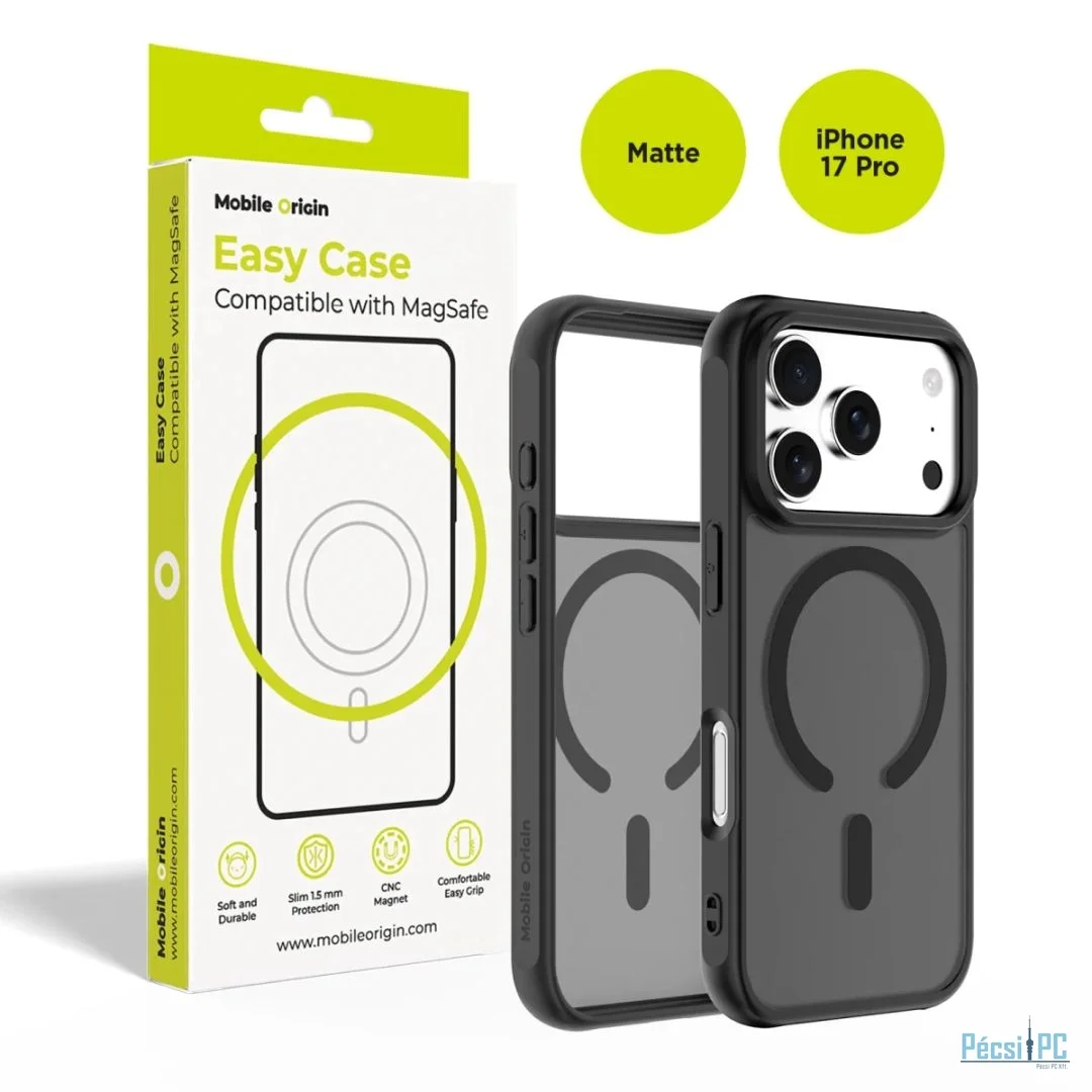 Mobile Origin Hybrid MagSafe Case for iPhone 17 Pro Matte Black