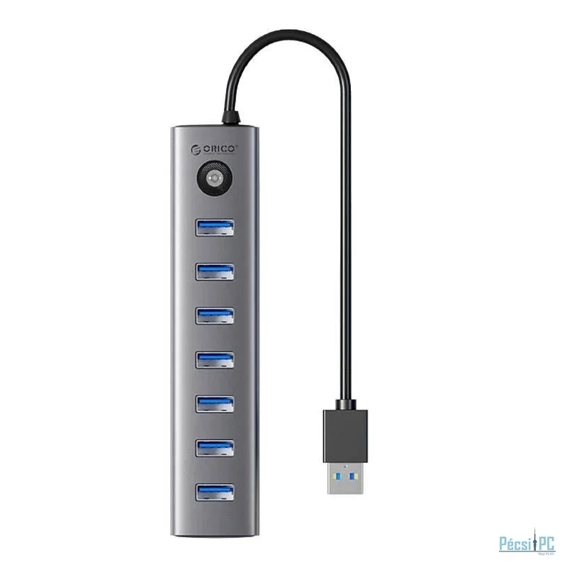 Orico 7-portos USB3.0 HUB Silver
