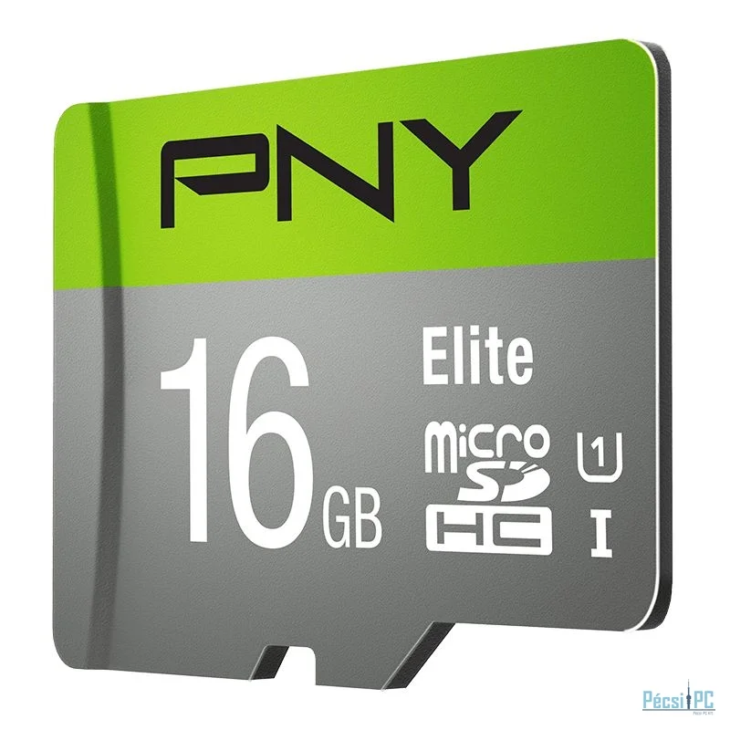 PNY 16GB microSDXC Elite Class 10 UHS-I + adapterrel