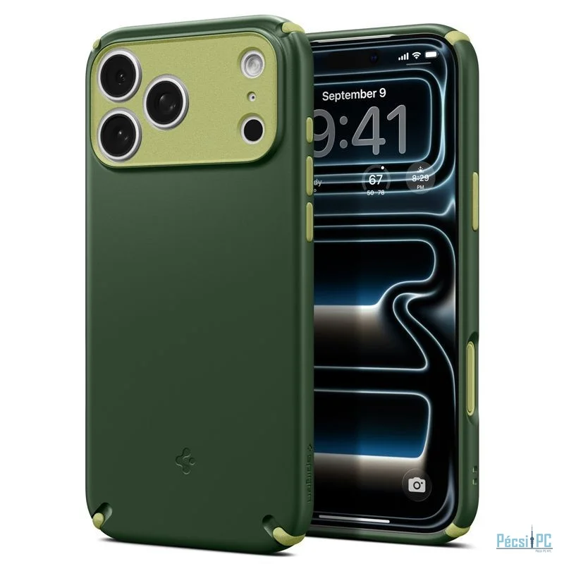 Spigen Nano Pop Hybrid MagSafe case for iPhone 17 Pro Max Avo Green