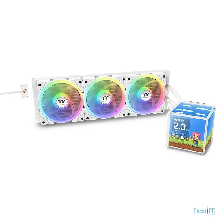 Thermaltake MINECUBE 360 Ultra ARGB Sync AIO Liquid Cooler Snow Edition