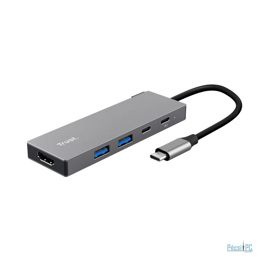 Trust Dalyx 5-in-1 USB-C Multiport Adapter Silver