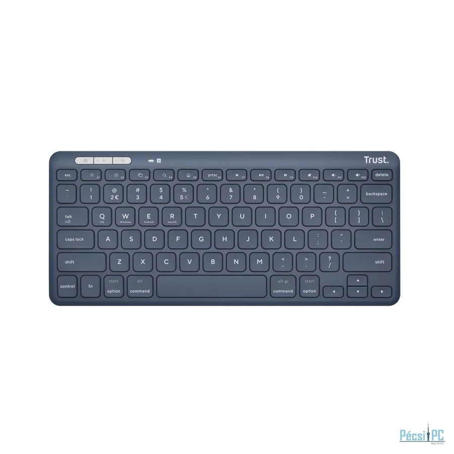 Trust Lyra Compact Wireless Bluetooth Keyboard Blue US