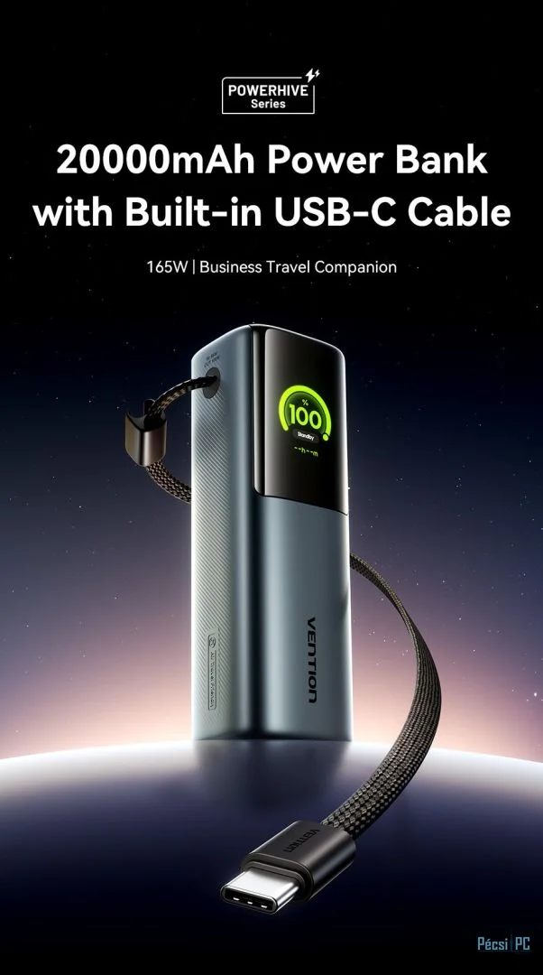 Vention 20000mAh Power Bank Grey