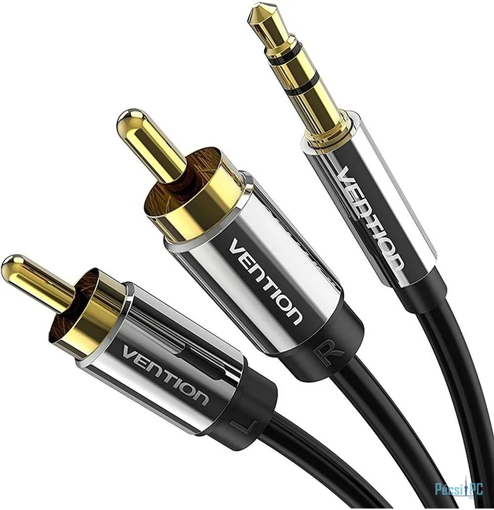 Vention 3.5mm Male to 2RCA Male Audio Cable 2m Black