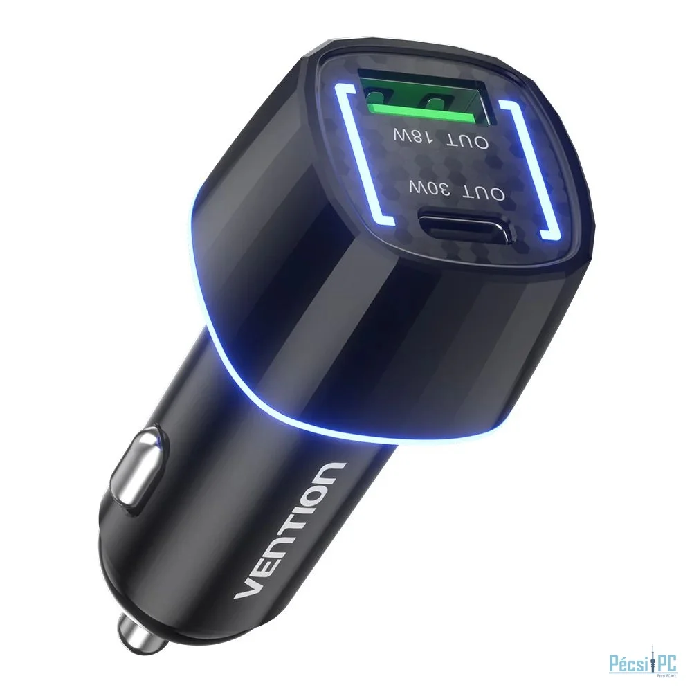 Vention Car Charger Black