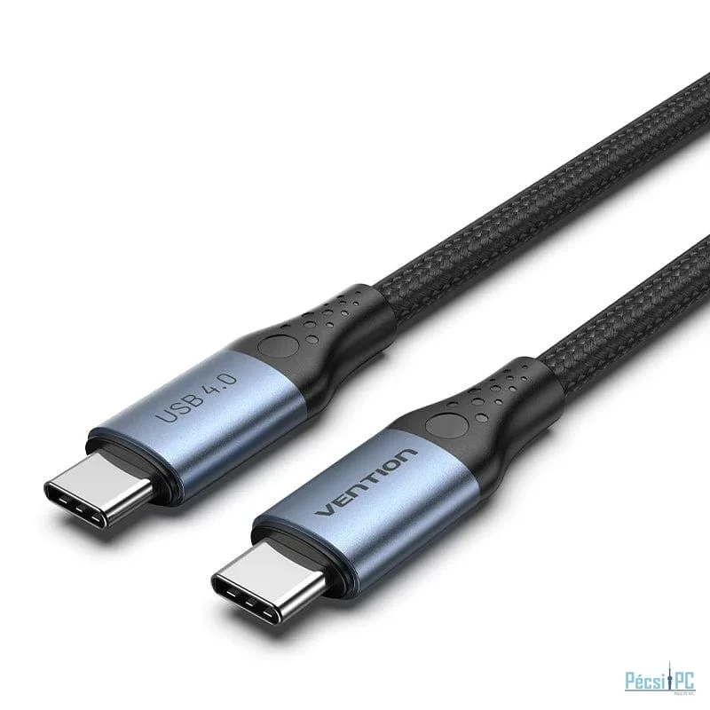 Vention USB 4.0 Type-C Male to Type-C Male 5A Cable 1m Black