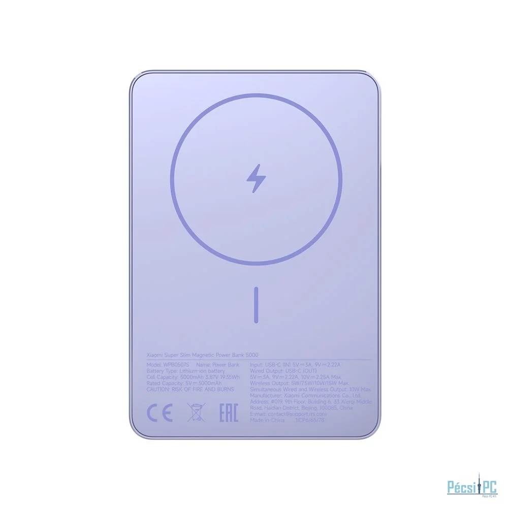 Xiaomi 5000mAh PowerBank Super Slim Magnetic Blue