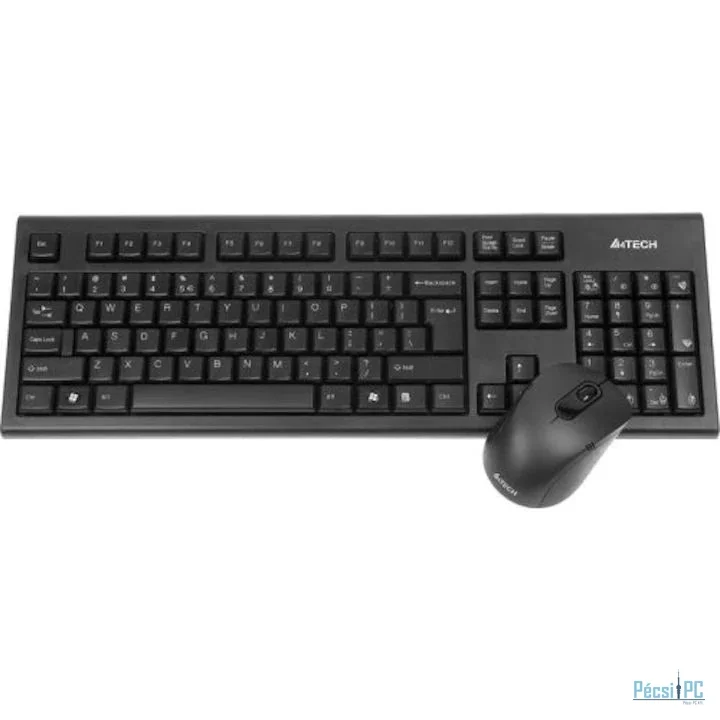 A4-Tech 7100N Wireless Keyboard Combo Black US