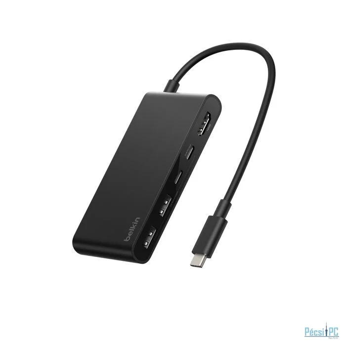 Belkin Connect 5-Port USB-C Hub with Dual USB-C Ports Black