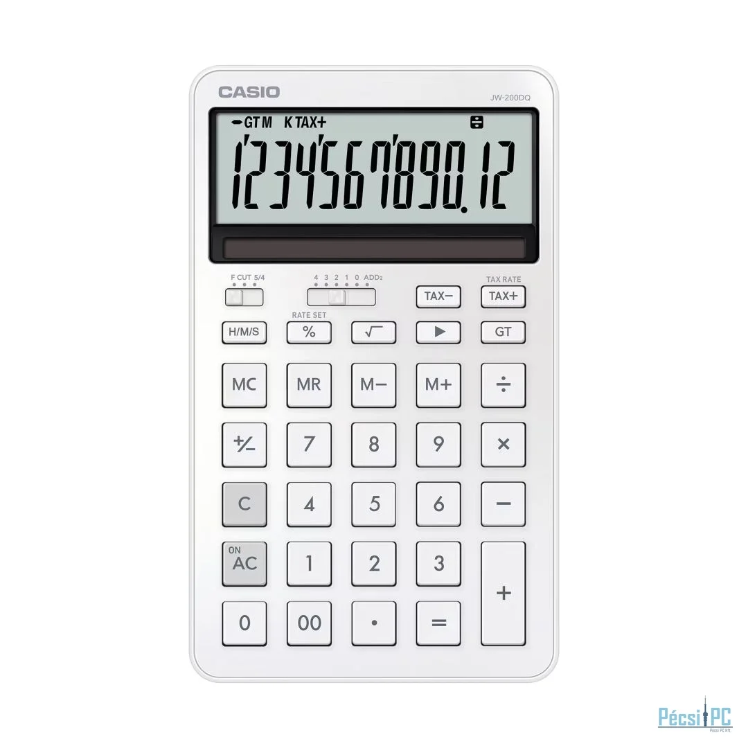 Casio JW-200DQ-WE Asztali számológép White