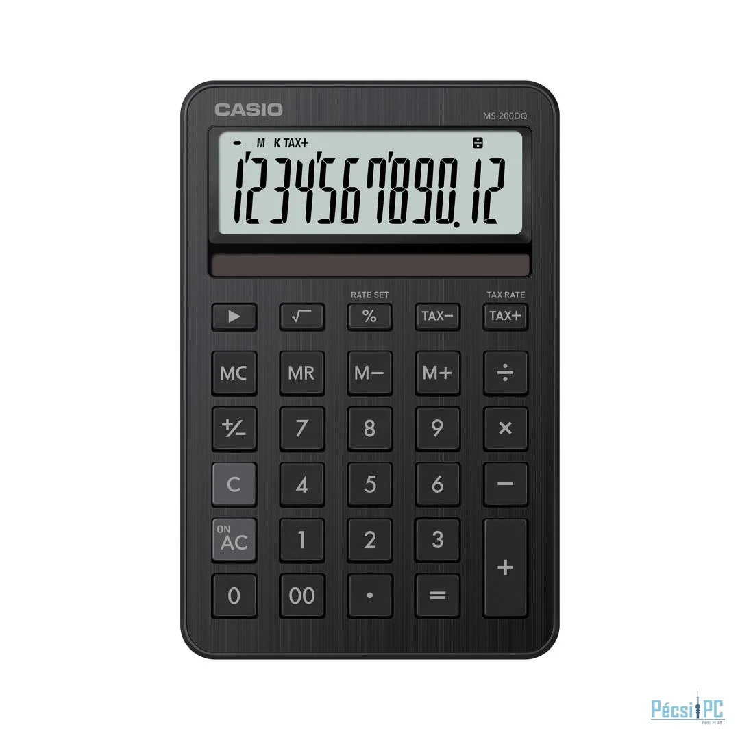 Casio MS-200DQ-BK Asztali számológép Black