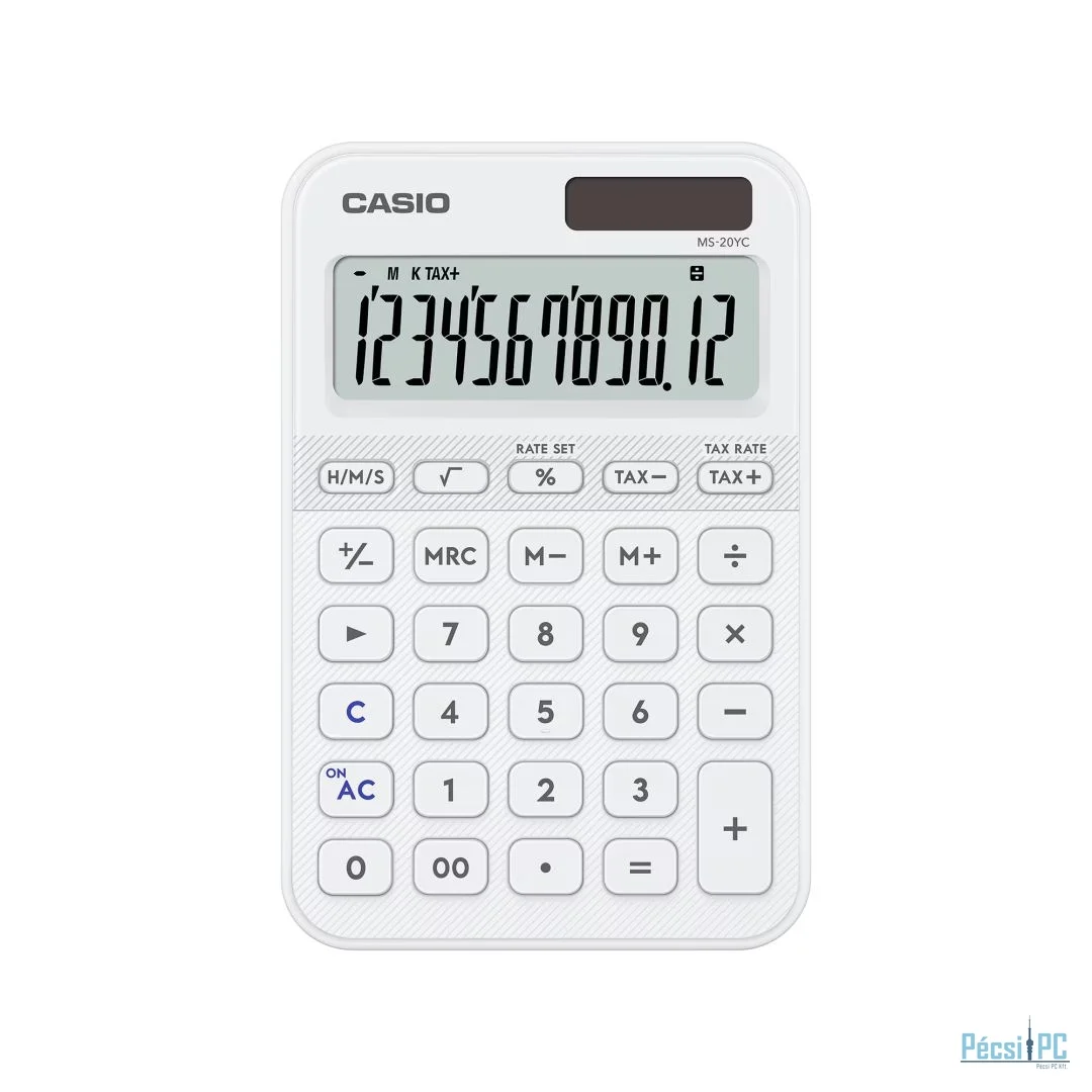 Casio MS-20YC-WE Asztali számológép White
