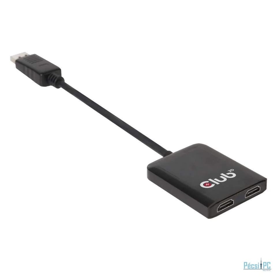 Club3D Multi Stream Transport Hub DisplayPort 1.2 Dual Monitor to HDMI