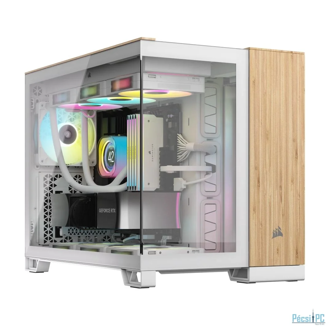 Corsair 2500X Tempered Glass White/Bamboo