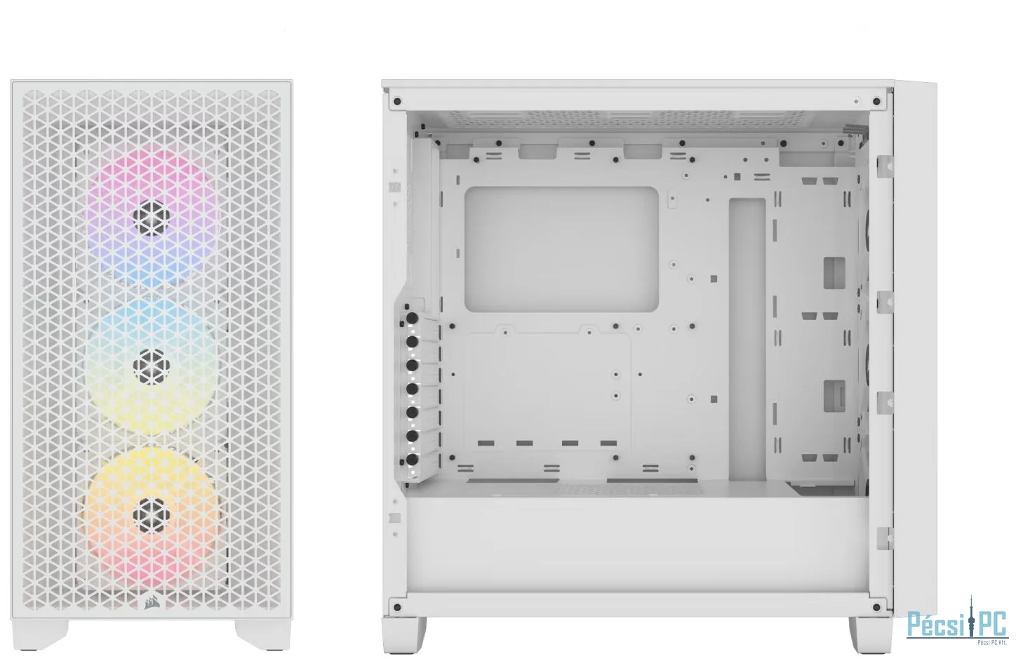 Corsair 3000D RGB Airflow Tempered Glass White