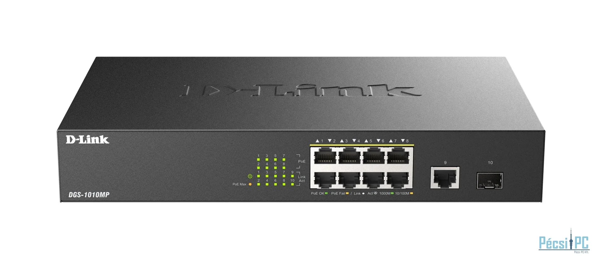 D-Link DGS-1010MP 10-Port Gigabit PoE Switch