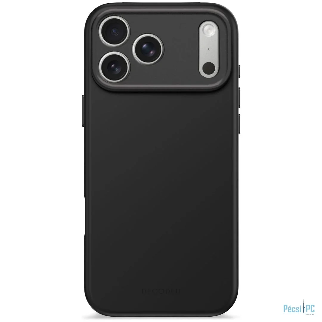 Decoded AntiMicrobial Silicone Backcover for iPhone 17 Pro Max Phantom Black