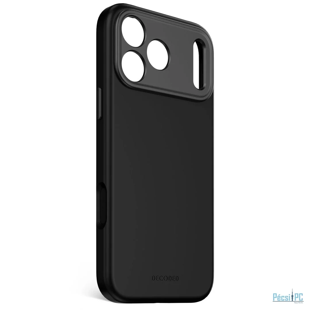 Decoded AntiMicrobial Silicone Backcover for iPhone 17 Pro Max Phantom Black
