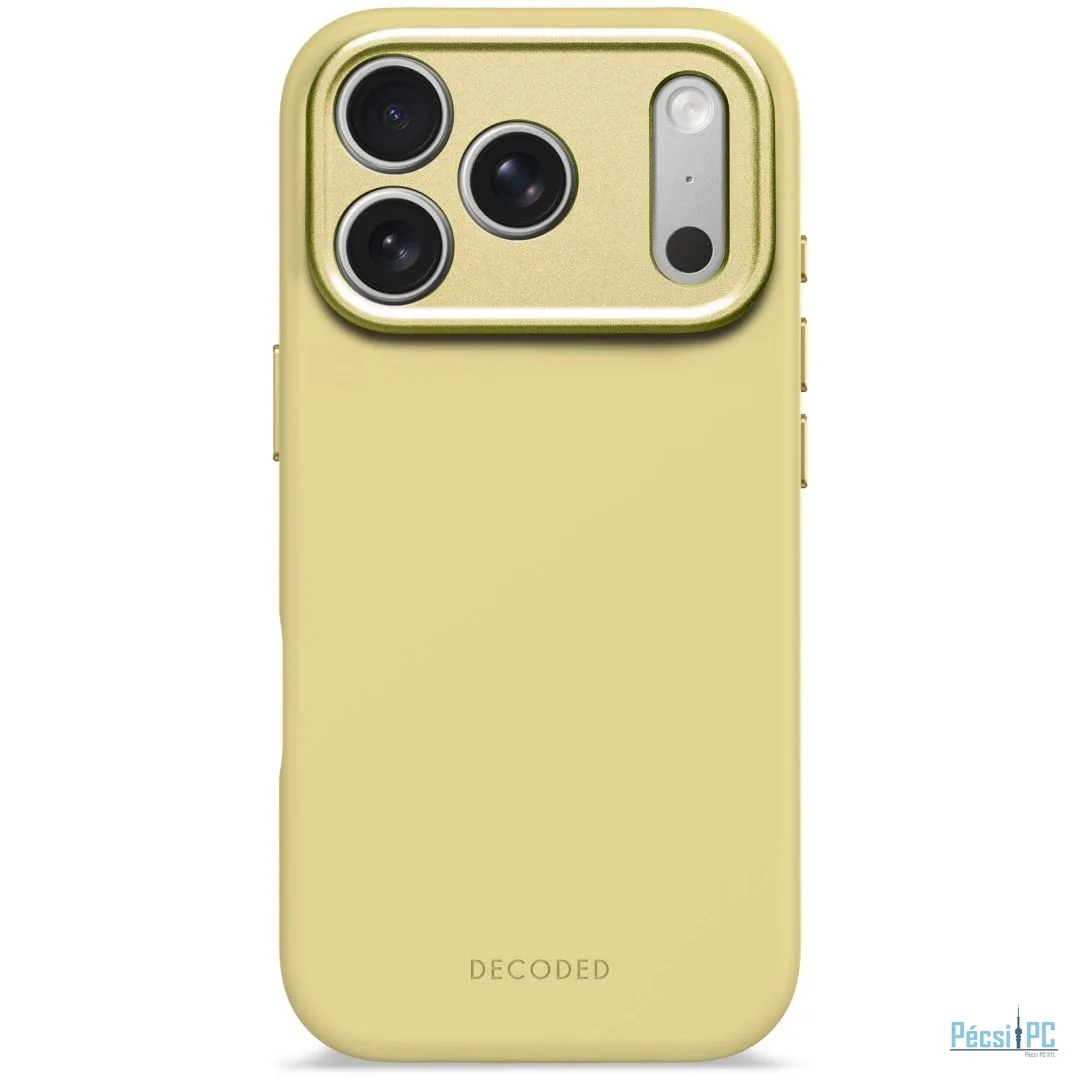 Decoded AntiMicrobial Silicone Backcover for iPhone 17 Pro Yuma Yellow