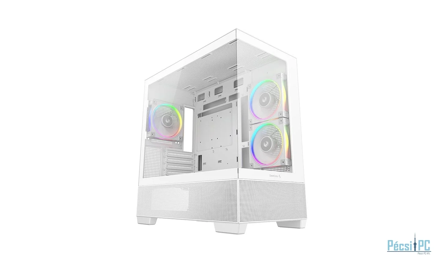 DeepCool CG380 3F WH Tempered Glass White