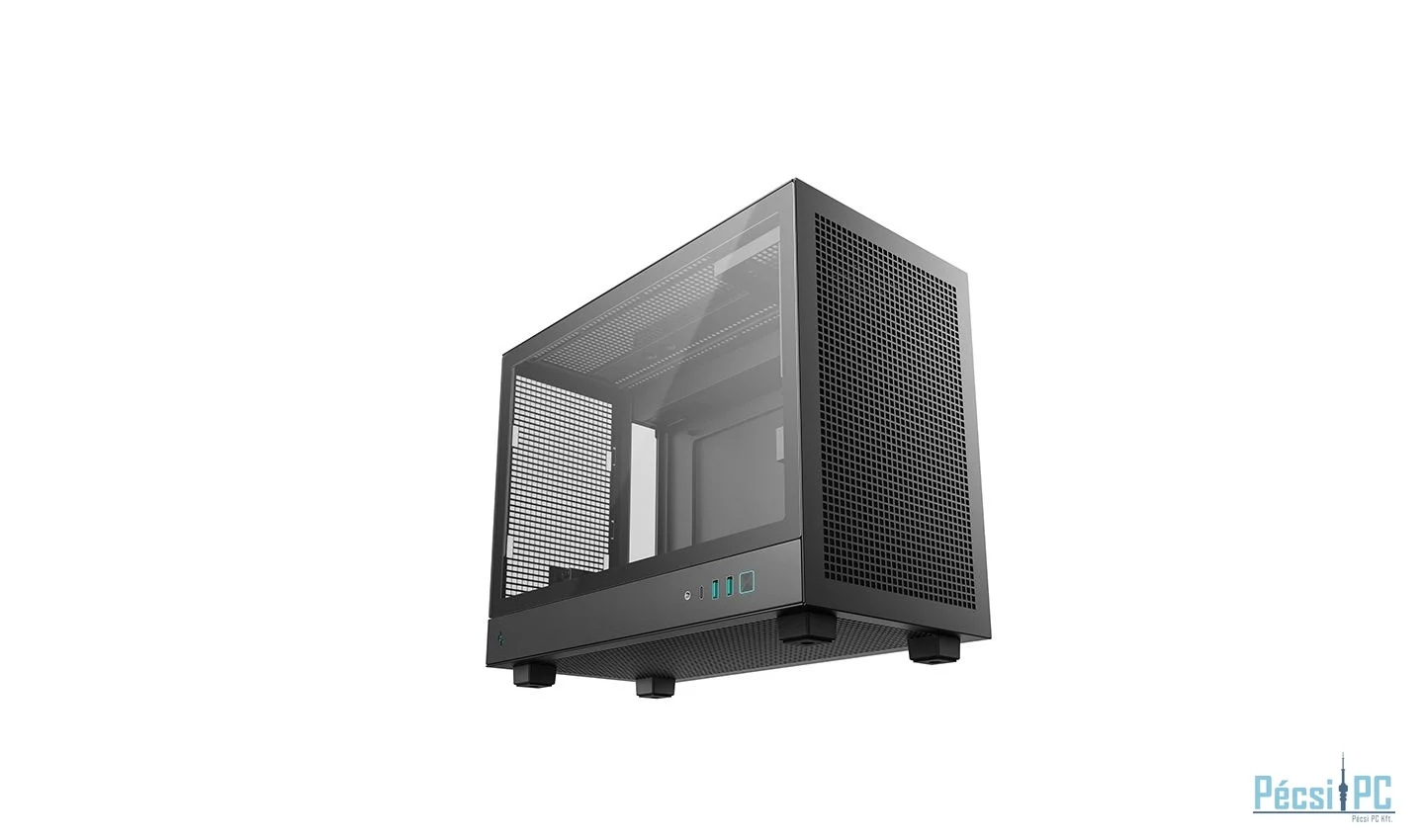 DeepCool CH160 Plus Tempered Glass Black