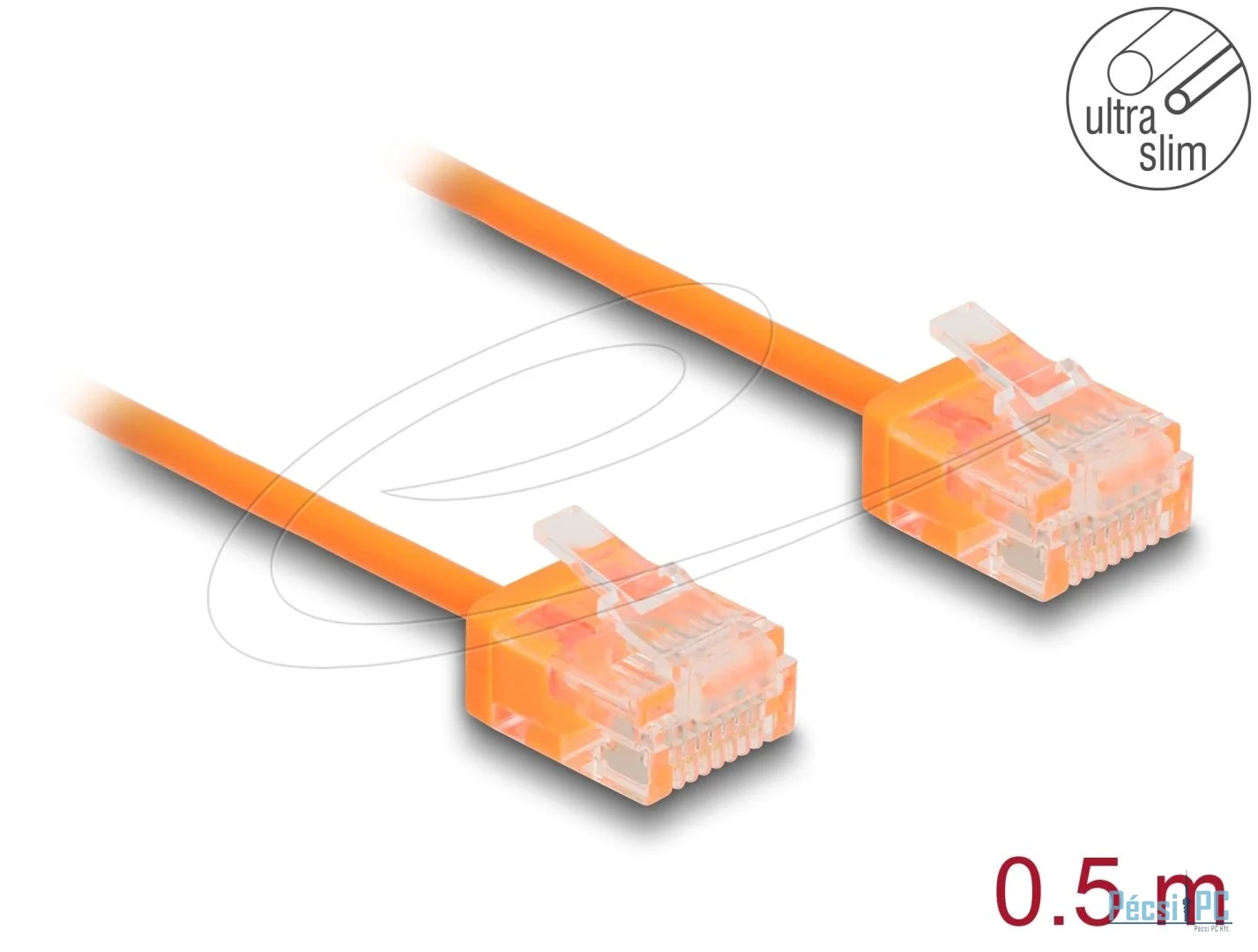 DeLock CAT6 U-UTP Patch Cable 0,5m Orange