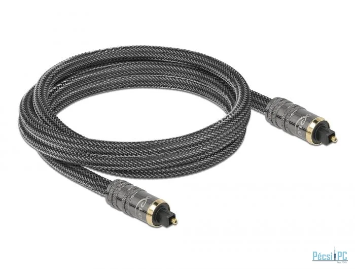 DeLock Toslink male - male Standard Cable 2m Anthracite