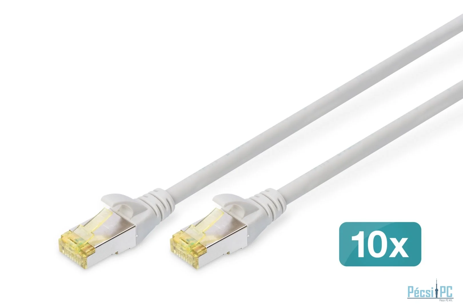 Digitus CAT6A S-FTP Patch Cable 5m Grey (10db)