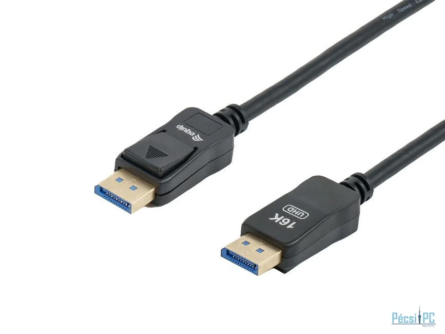 EQuip DisplayPort to DisplayPort 2.1 16K/60Hz cable 1m Black