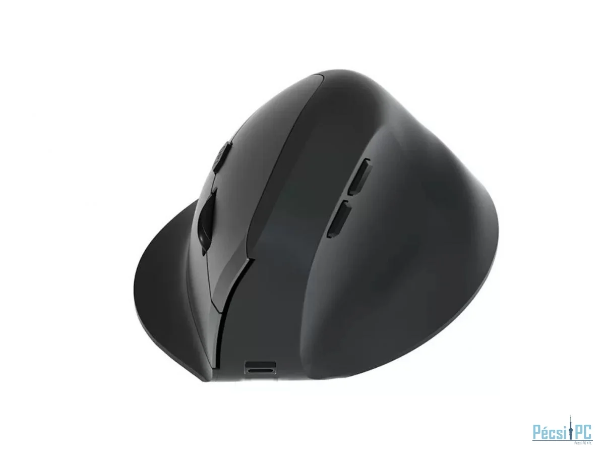 EQuip Ergonomic Dual Mode Wireless Mouse Black