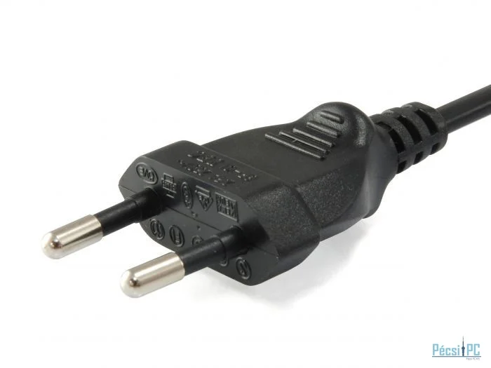 EQuip High Quality Power Cord C7 to 2pin Euro 1,8m Black