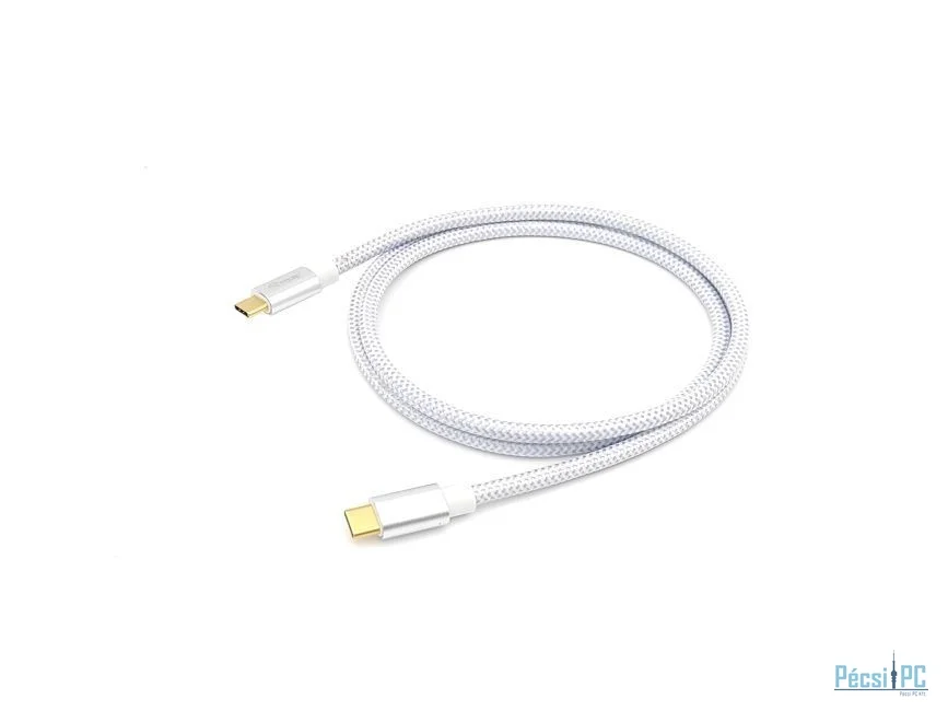 EQuip USB-C 3.2 Gen2 to USB-C 100W cable 1m White
