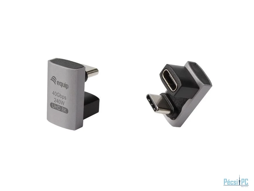 EQuip USB4 USB-C to USB-C U Plug Adapter 180° (2-pack)