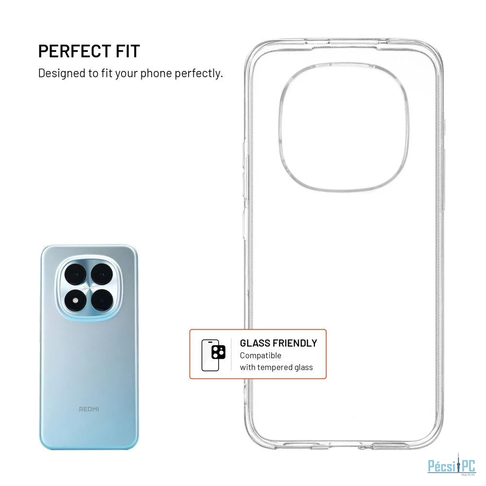 FIXED Story AntiUV TPU hátlap Xiaomi Redmi Note 15 Pro+ 5G készülékhez, átlátszó