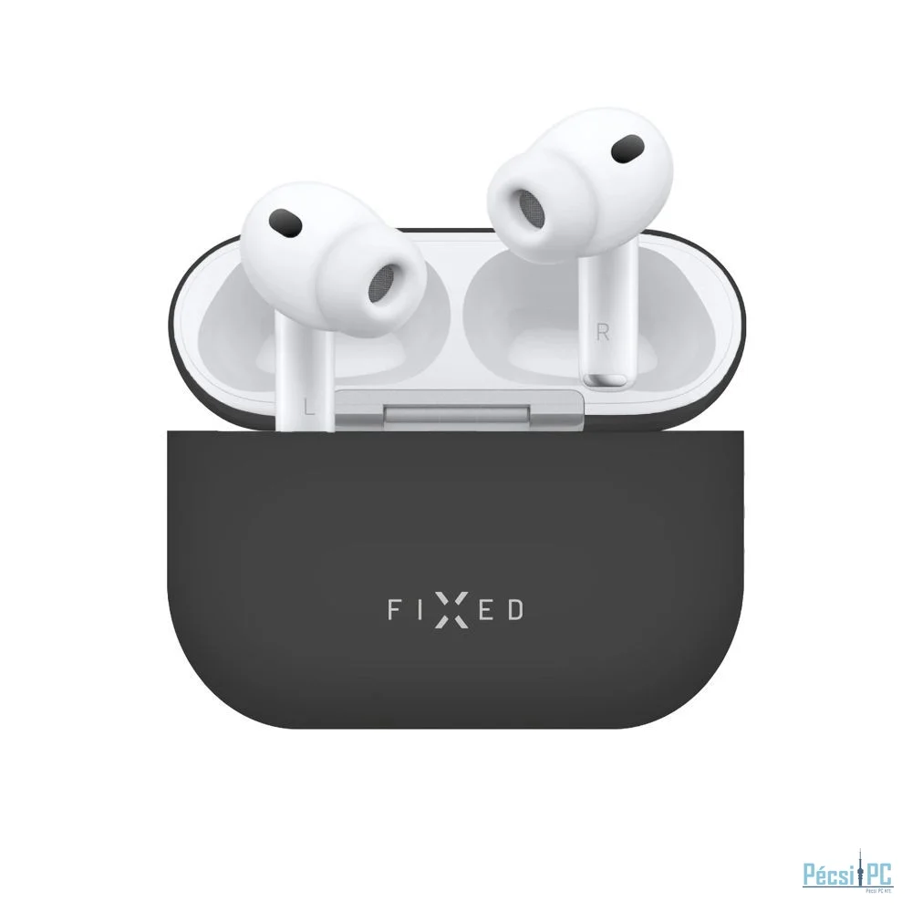 FIXED Ultravékony szilikon tok Apple Airpods Pro 3-hoz, fekete
