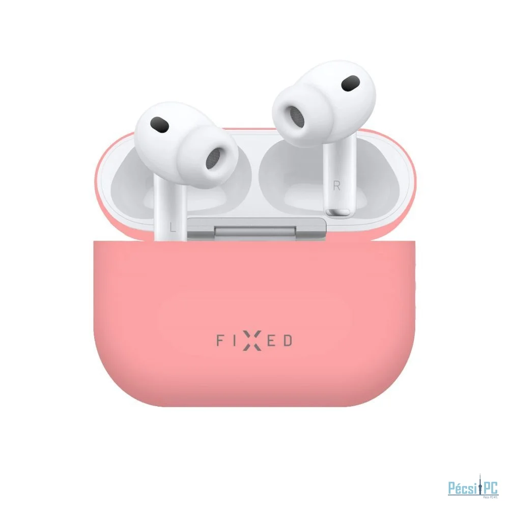 FIXED Ultravékony szilikon tok Apple Airpods Pro 3-hoz, rózsaszín