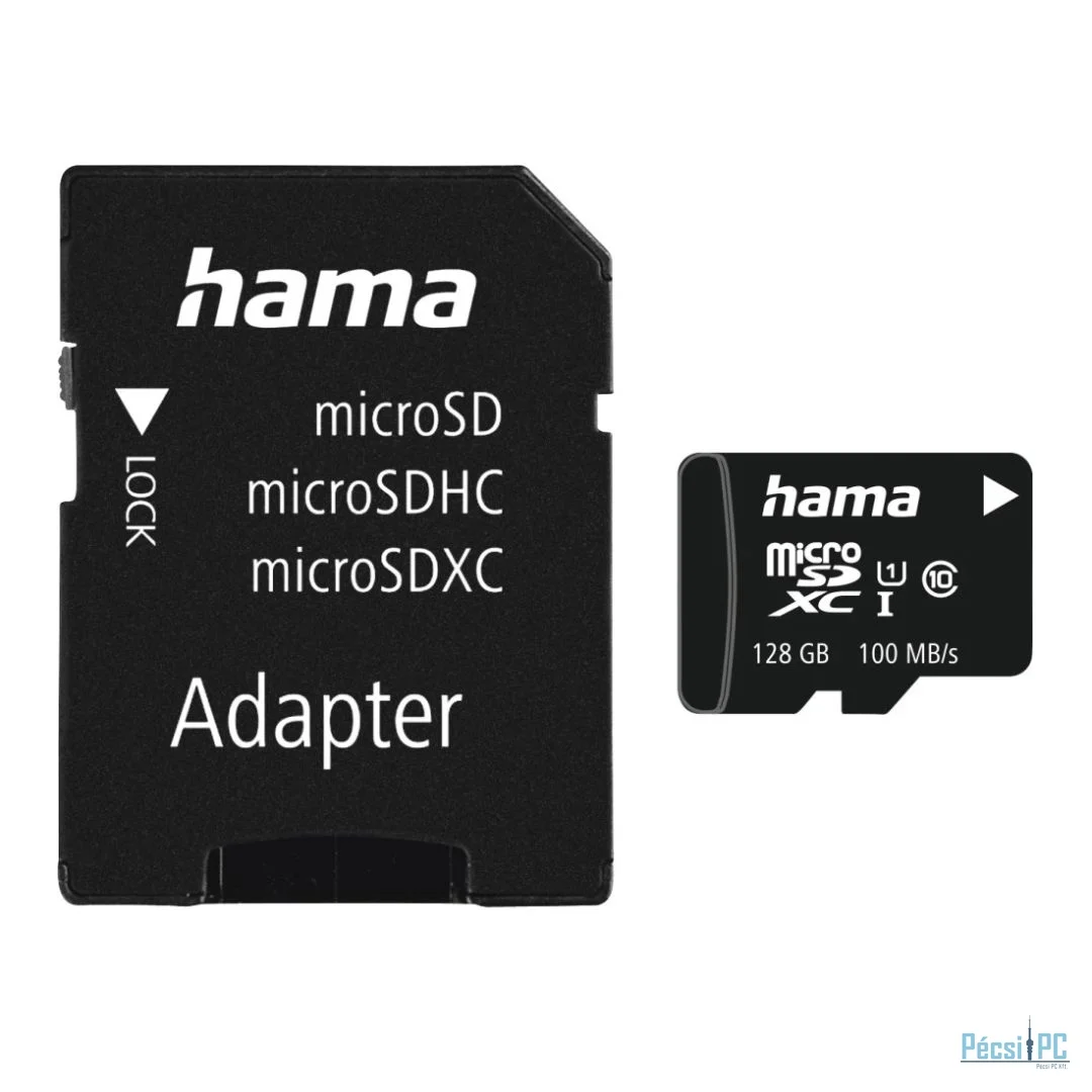 Hama 128GB microSDXC Class 10 UHS-I + Adapterrel