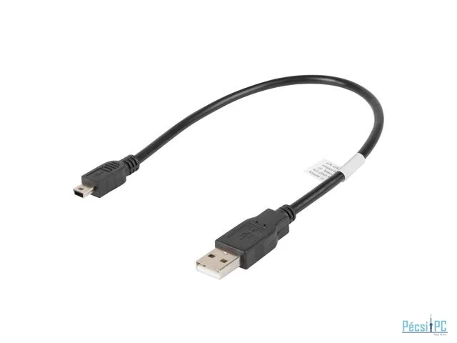 Lanberg USB Mini(M)->USB-A(M) 2.0 Cable 0,3m Black