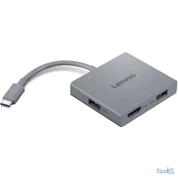 Lenovo USB-C 4 in 1 Travel Hub Gen2 Luna Grey