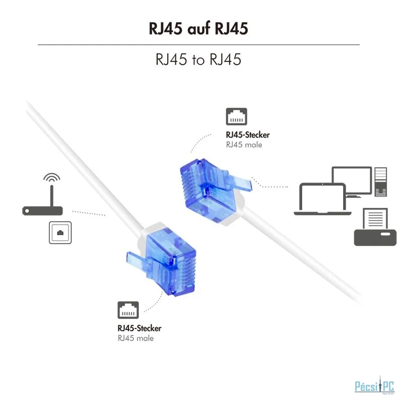 Logilink CAT6A U-UTP Patch Cable 5m White