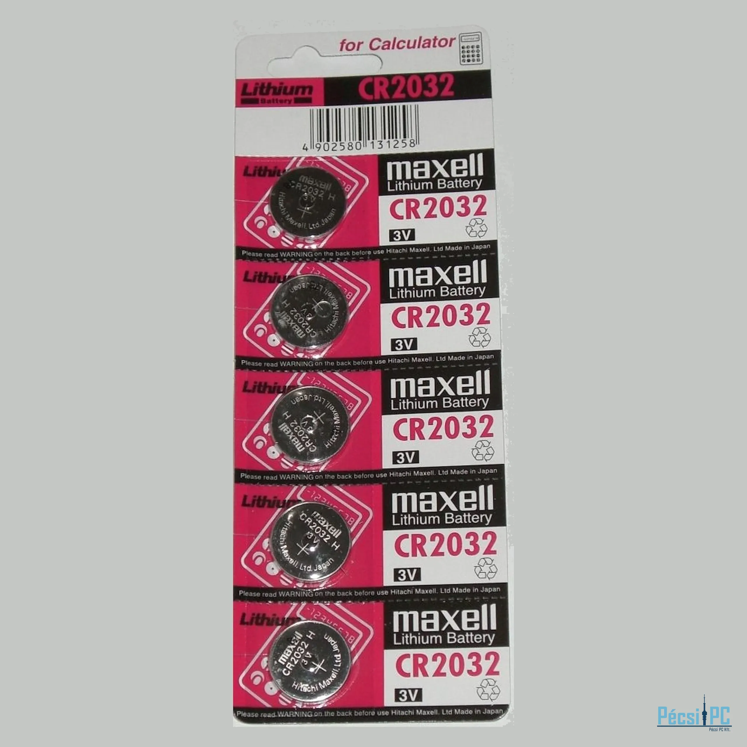 Maxell CR2032 Lítium Gombelem 5db/csomag