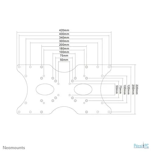 Neomounts FPMA-VESA400 VESA adapter Silver