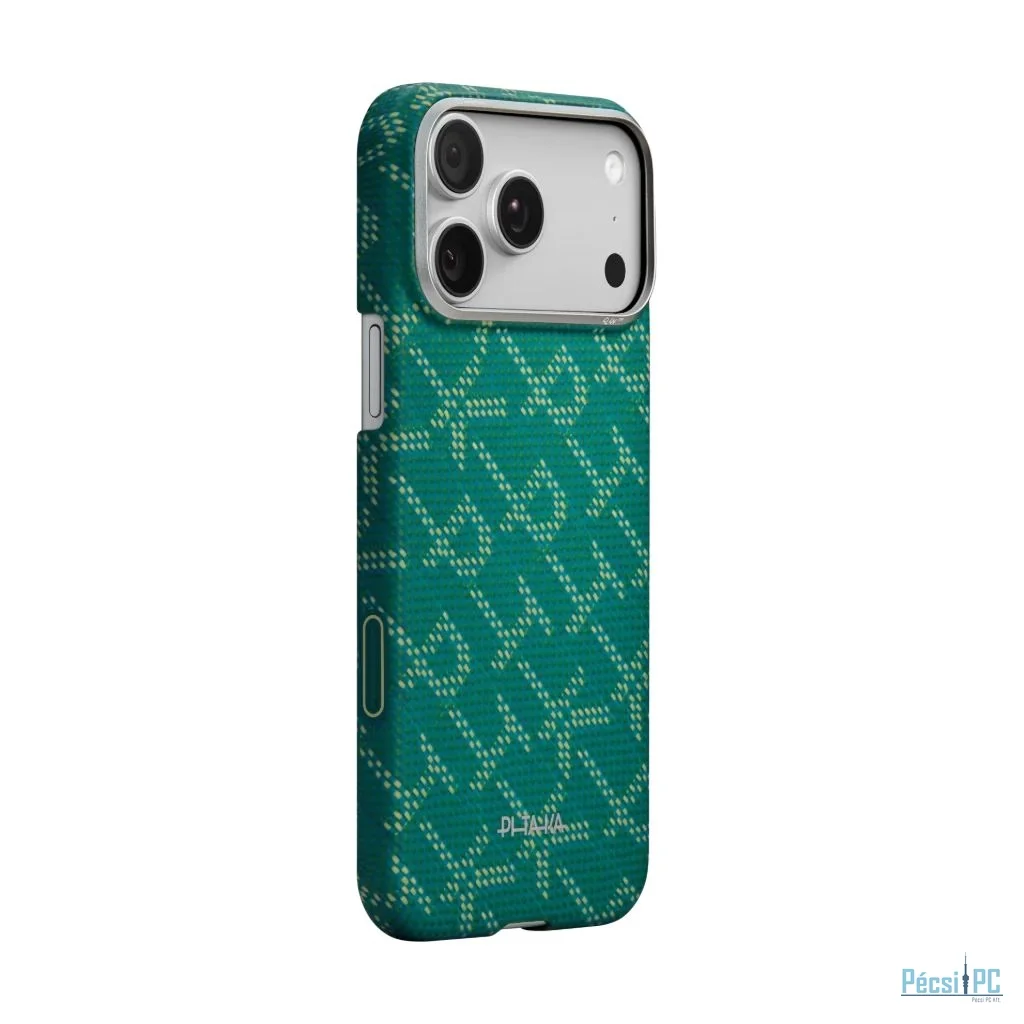 Pitaka Ultra-Slim Case for iPhone 17 Pro Max Monogram-Gold/Green