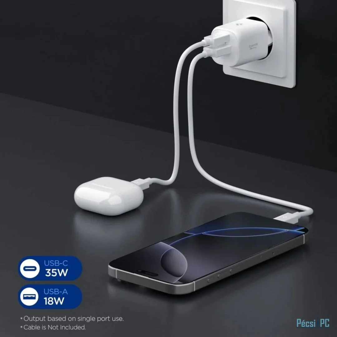 Spigen Essential 35W Wall Charger White