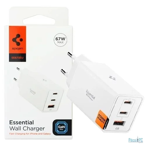 Spigen Essential 67W Wall Charger White