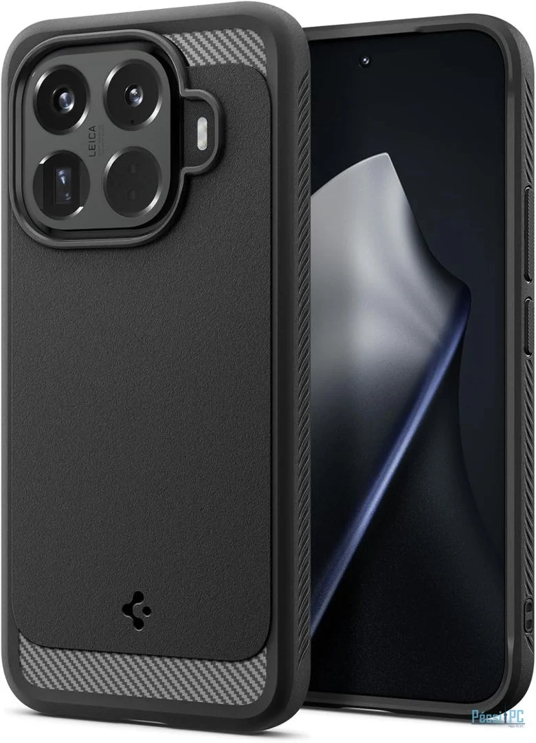 Spigen Rugged Armor case for Xiaomi 15T Pro Matte Black
