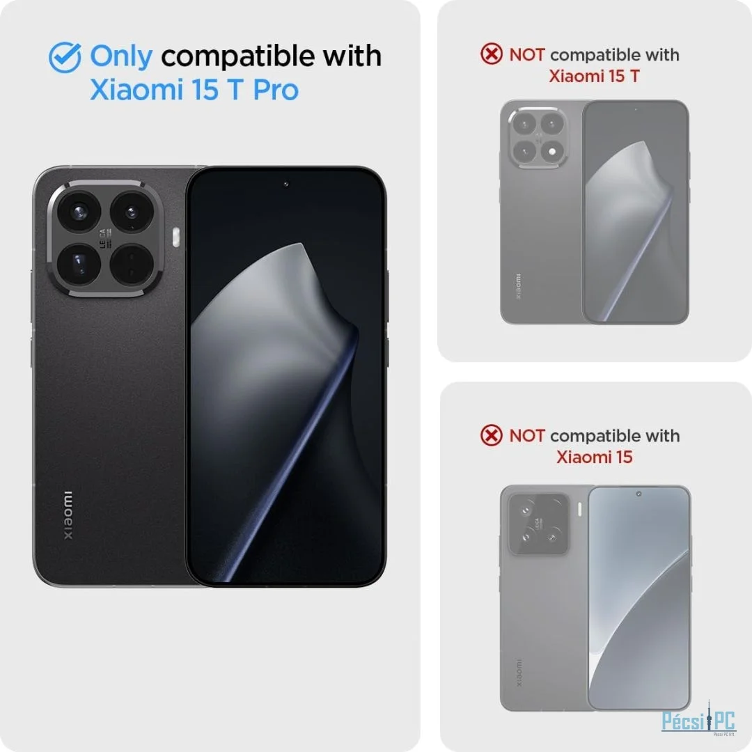 Spigen Rugged Armor case for Xiaomi 15T Pro Matte Black