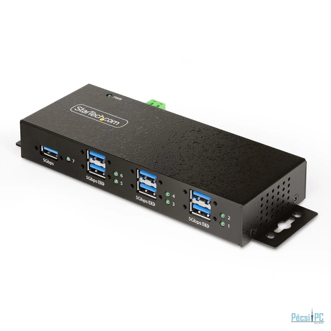 Startech 7-portos USB3.7 HUB Black